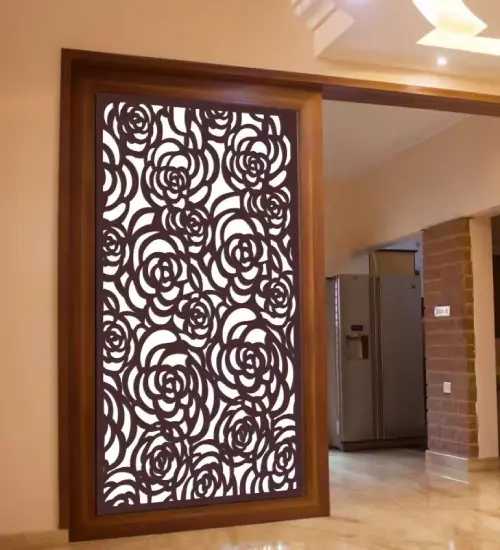 WPC grill panel installation by Narayan Ecoplank